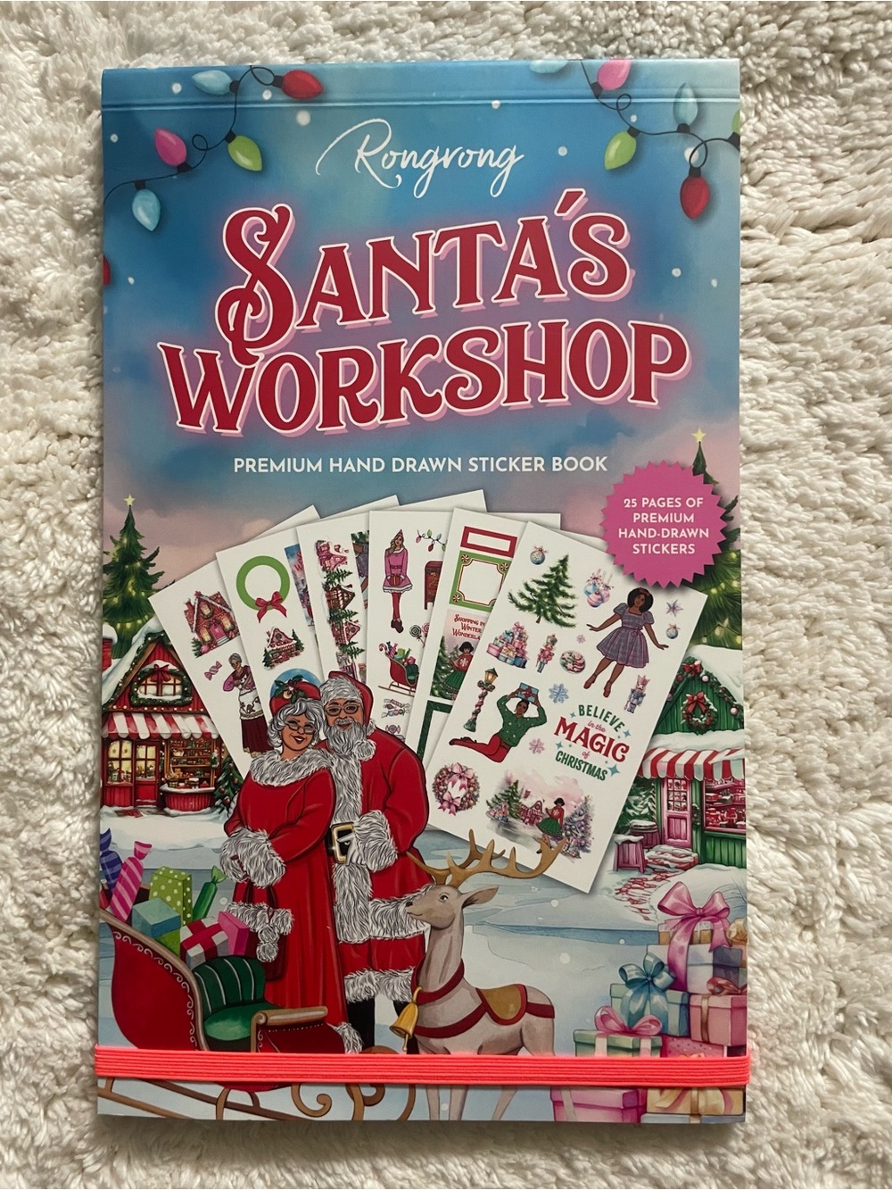 Rongrong Santa’s Workshop Planner Sticker Book (25 Pages) - Christmas⁠